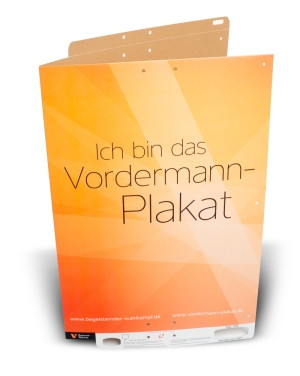 Vordermann-Plakate B1 (Offsetdruck)